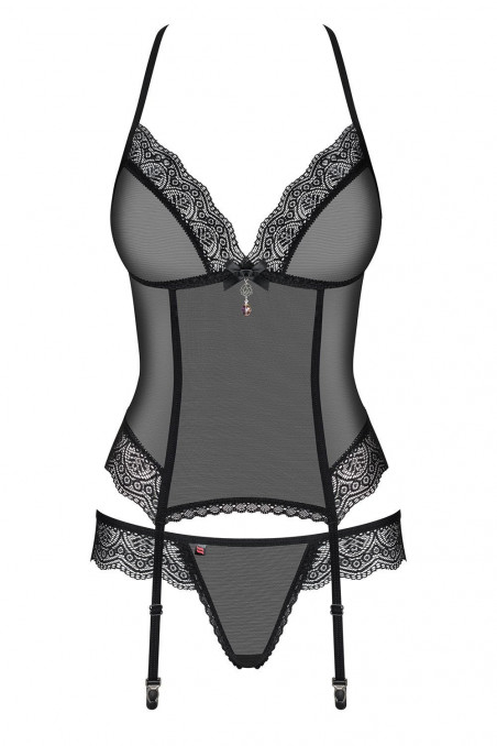 Корсет м'який з трусиками Obsessive 864-COR-1