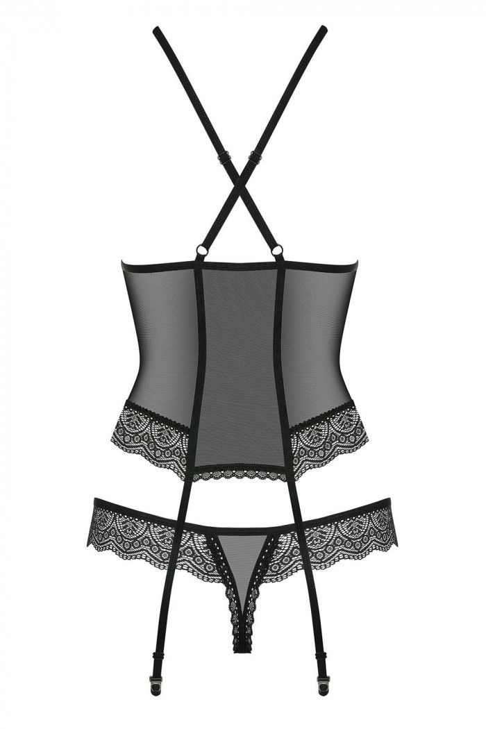 Корсет м'який з трусиками Obsessive 864-COR-1