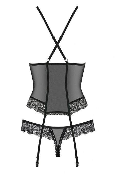 Корсет м'який з трусиками Obsessive 864-COR-1