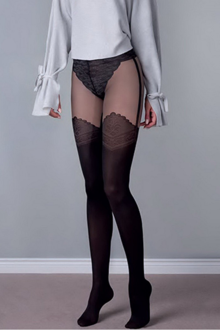 Колготки з імітацією панчіх Gabriella Lopez 60 den