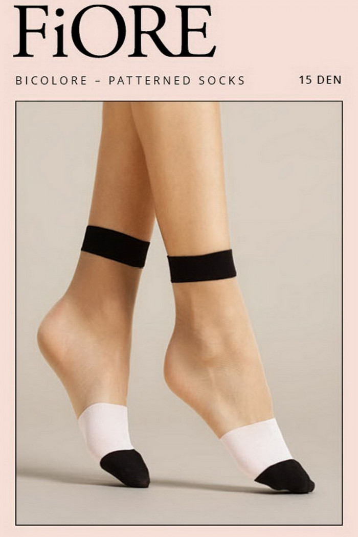 Носочки трехцветные Fiore BICOLORE 15d