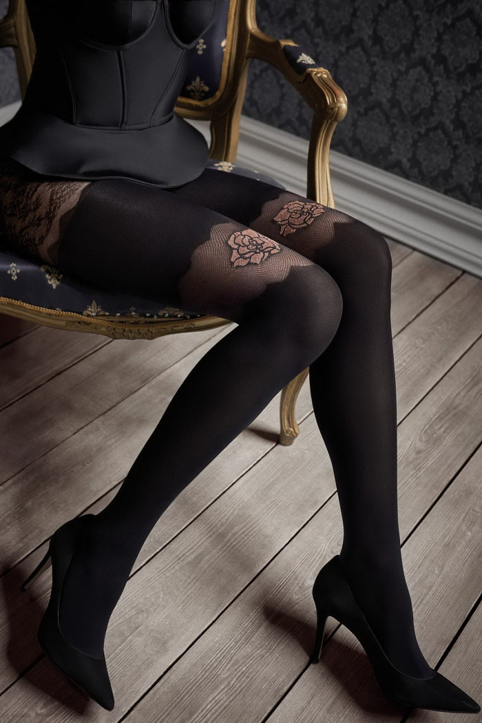 Колготки дизайнерские с узором Marilyn GUCCI G49