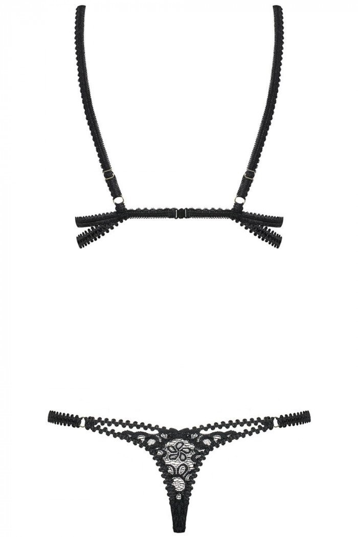 Боди с ремешками Obsessive Mixty