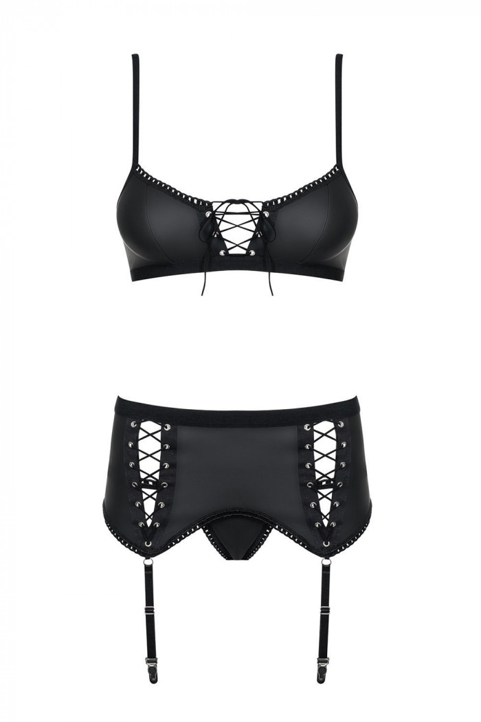 Комплект под кожу Obsessive Redella garter