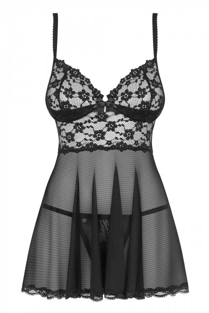 Пеньюар с трусиками Obsessive Letica babydoll