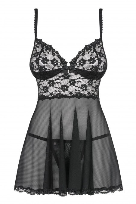 Пеньюар с трусиками Obsessive Letica babydoll