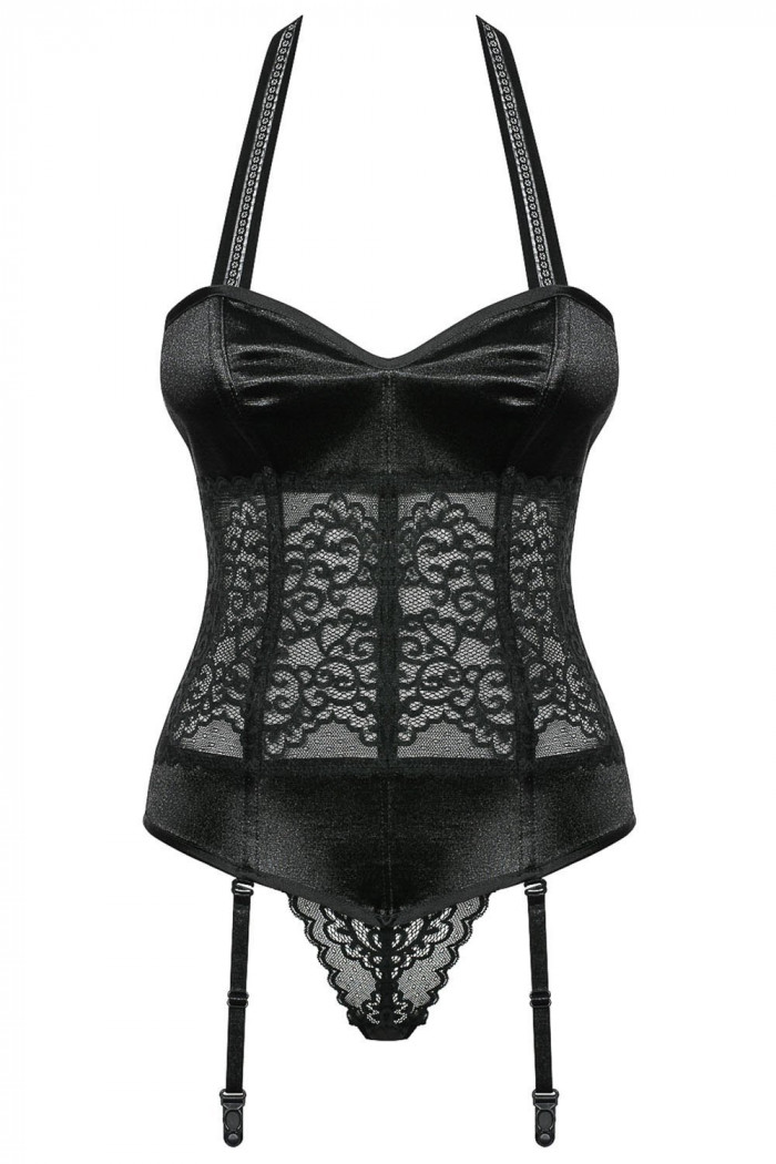 Корсет с пажами для чулок Obsessive Ailay corset