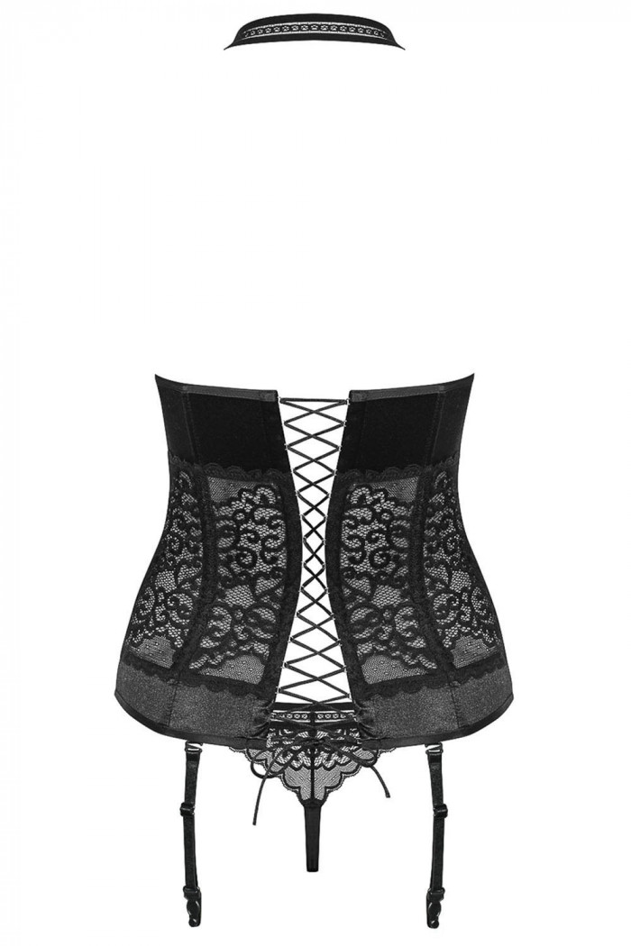 Корсет с пажами для чулок Obsessive Ailay corset