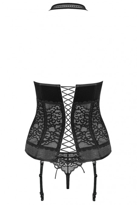 Корсет с пажами для чулок Obsessive Ailay corset