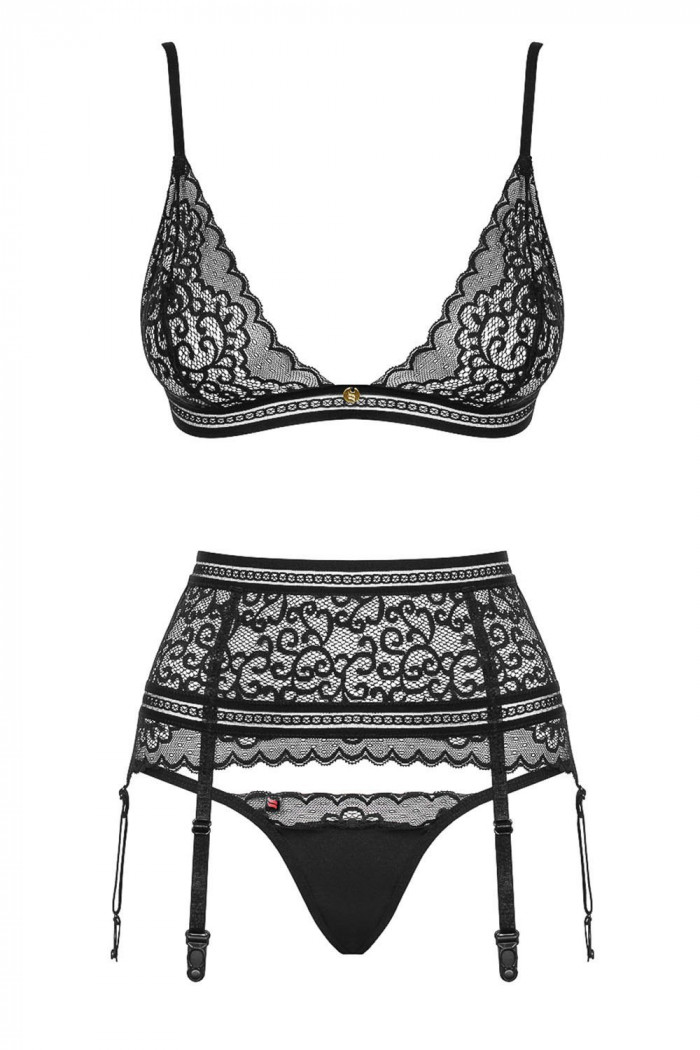 Комплект с широким поясом Obsessive Ailay set