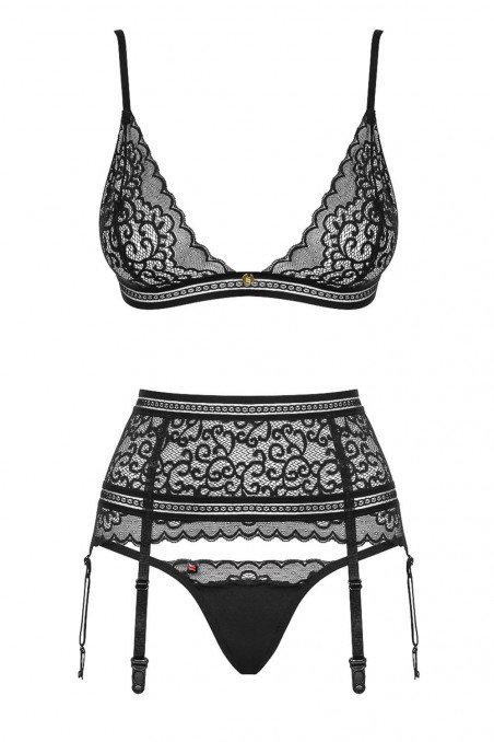 Комплект с широким поясом Obsessive Ailay set