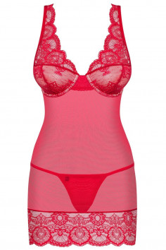 Сорочка со стрингами Obsessive 853-CHE-3 2