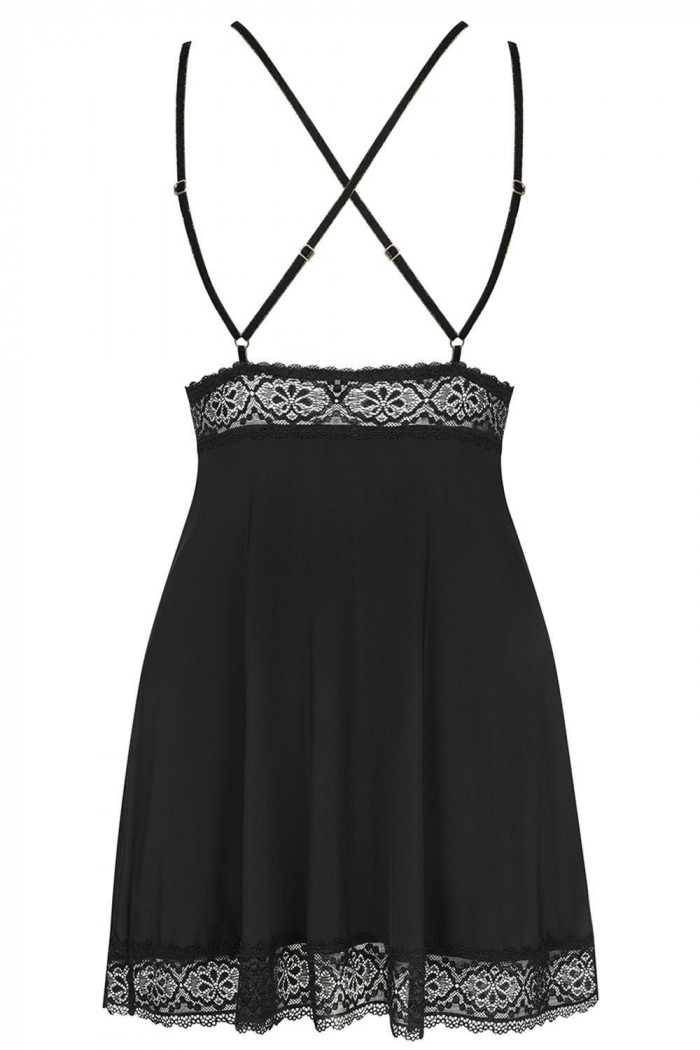 Пеньюар с трусиками Obsessive Lolitte babydoll XXL