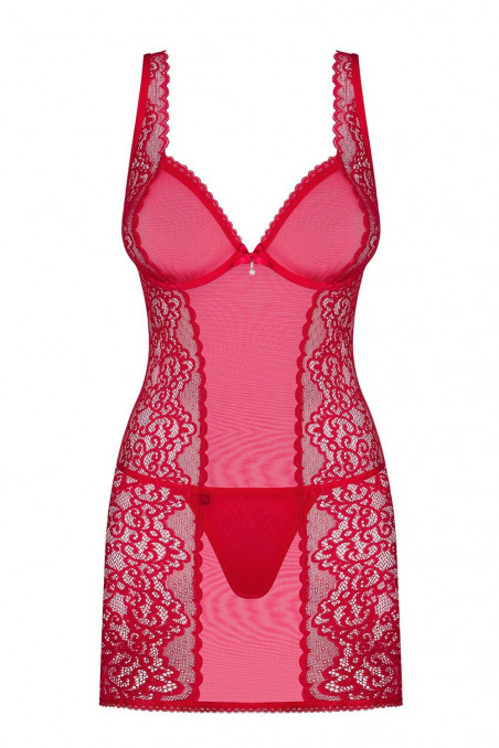 Сорочка со стрингами Obsessive Rougebelle chemise