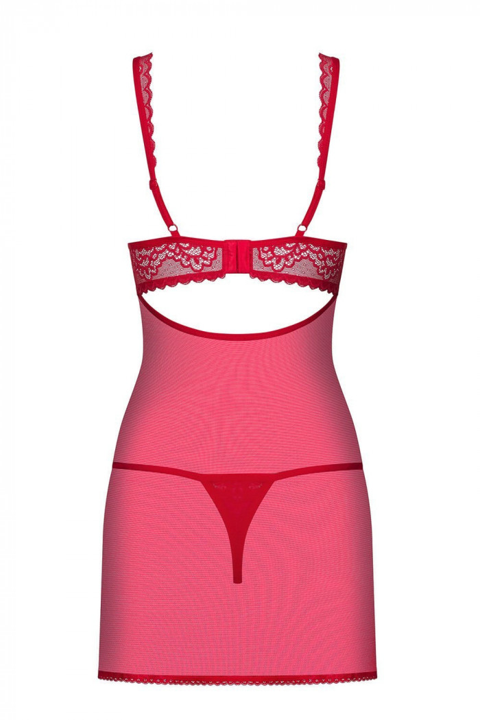 Сорочка со стрингами Obsessive Rougebelle chemise