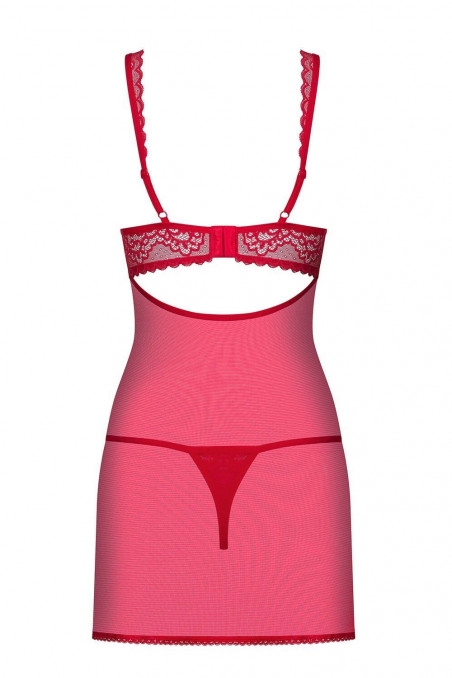 Сорочка со стрингами Obsessive Rougebelle chemise