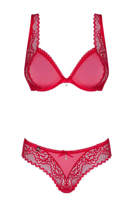 Комплект кружевной Obsessive Rougebelle