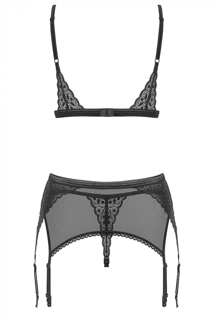 Комплект с поясом для чулок Obsessive Shibu set