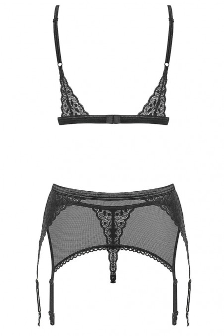 Комплект з поясом для панчіх Obsessive Shibu set