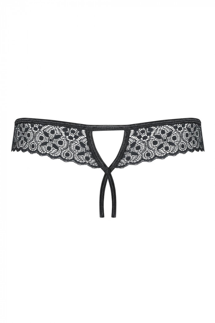 Стринги с вырезом Obsessive Shibu otwarte