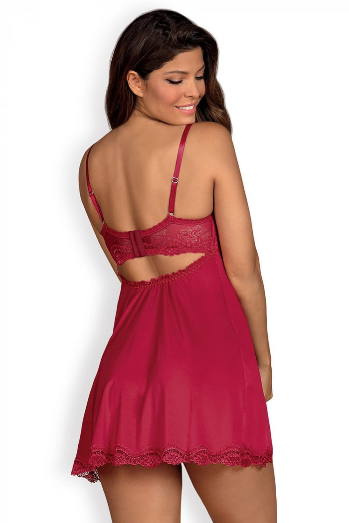 Пеньюар с трусиками Obsessive Rosalyne babydoll