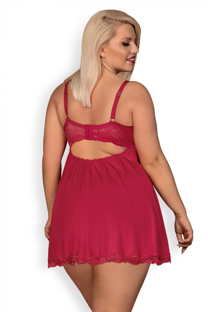 Пеньюар с трусиками Obsessive Rosalyne babydoll