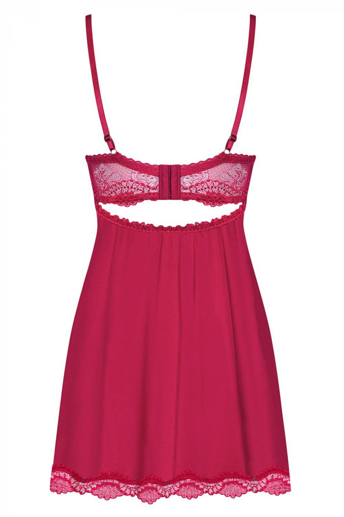 Пеньюар с трусиками Obsessive Rosalyne babydoll