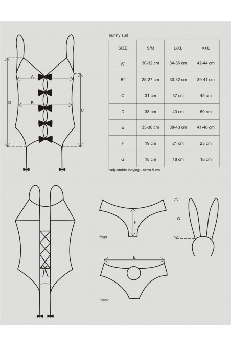 Ігровий костюм кролика Obsessive Bunny suit costume