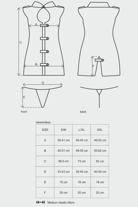 Костюм стюардессы Obsessive Stewardess costume