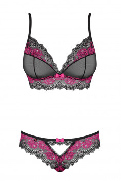Комплект (бюст+трусики) Obsessive Tulia set  — Заказать онлайн с доставкой 2