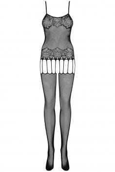 Комбінезон-сітка з вирізом Obsessive F235 2