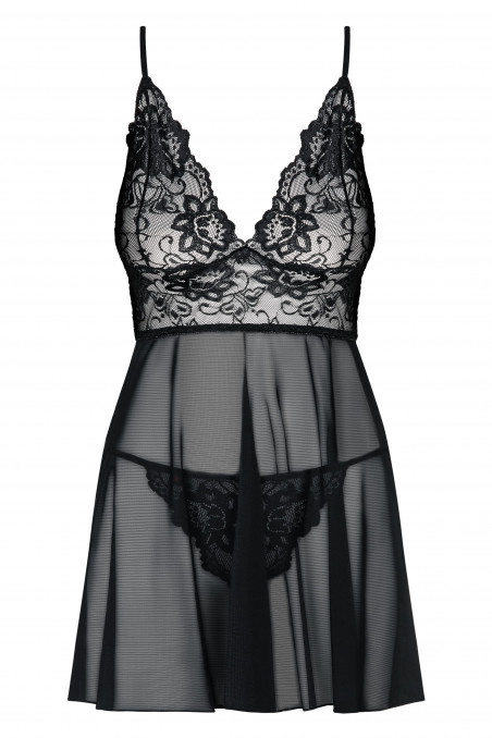 Сорочка с кружевным лифом Obsessive Idillia babydoll