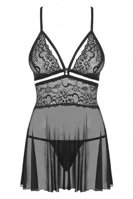 Пеньюар з трусиками Obsessive 838-BAB-1 xxl