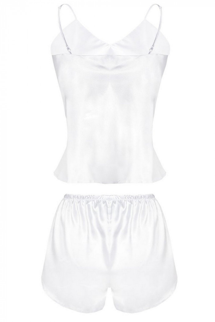 Пижама атласная DKaren Karen молочная