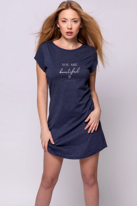 Платье-сорочка домашнее с принтом Sensis Beautiful