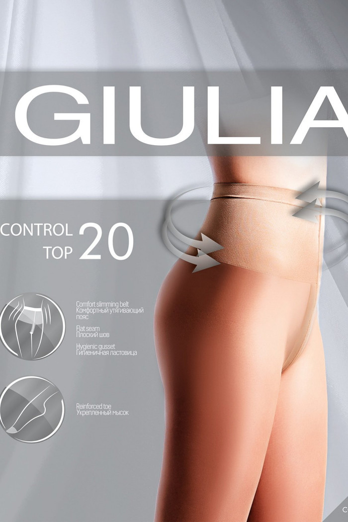 Колготки с утягивающим поясом Giulia CONTROL TOP 20