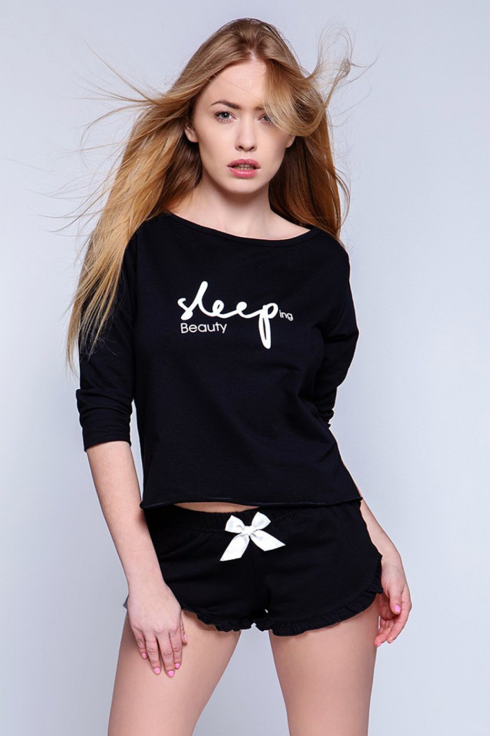 Комплект домашній з шортами Sensis Sleep Black