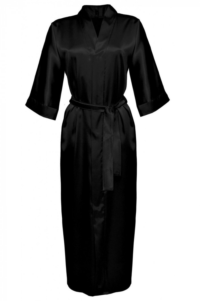 Халат сатиновый DKaren Satyn 130 черный