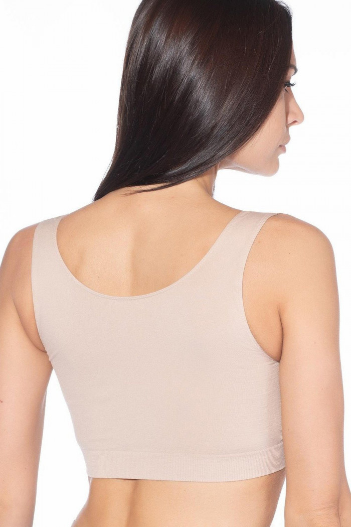 Топ на широких бретелях бежевий Giulia Classic top Skin
