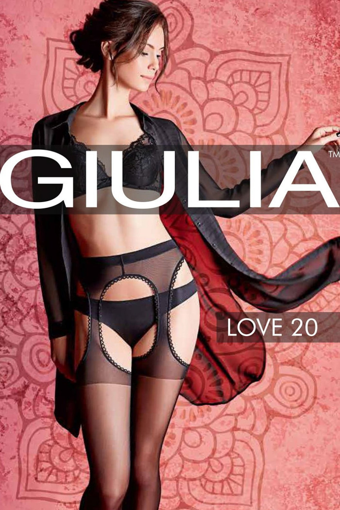 Панчохи з поясом Giulia LOVE 20