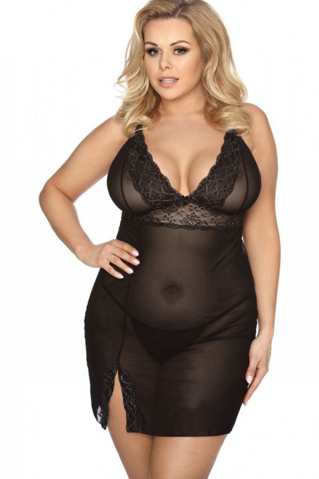 Прозрачная сорочка с трусиками Anais Valencia Size Plus