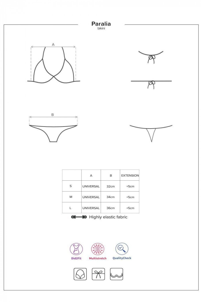 Купальник-бикини раздельный Obsessive Paralia Persico