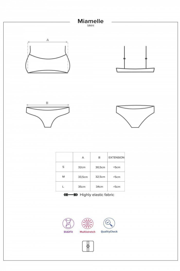 Купальник-бикини раздельный Obsessive Miamelle