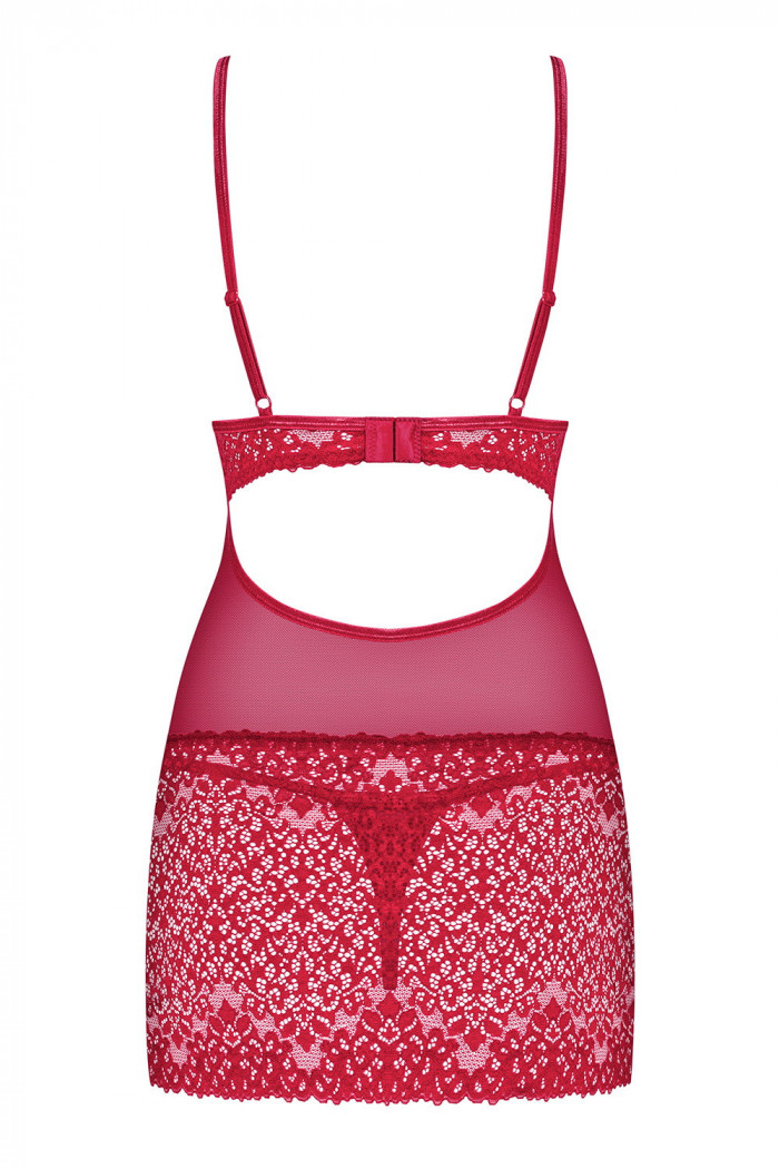 Сорочка со стрингами Obsessive Lividia Chemise