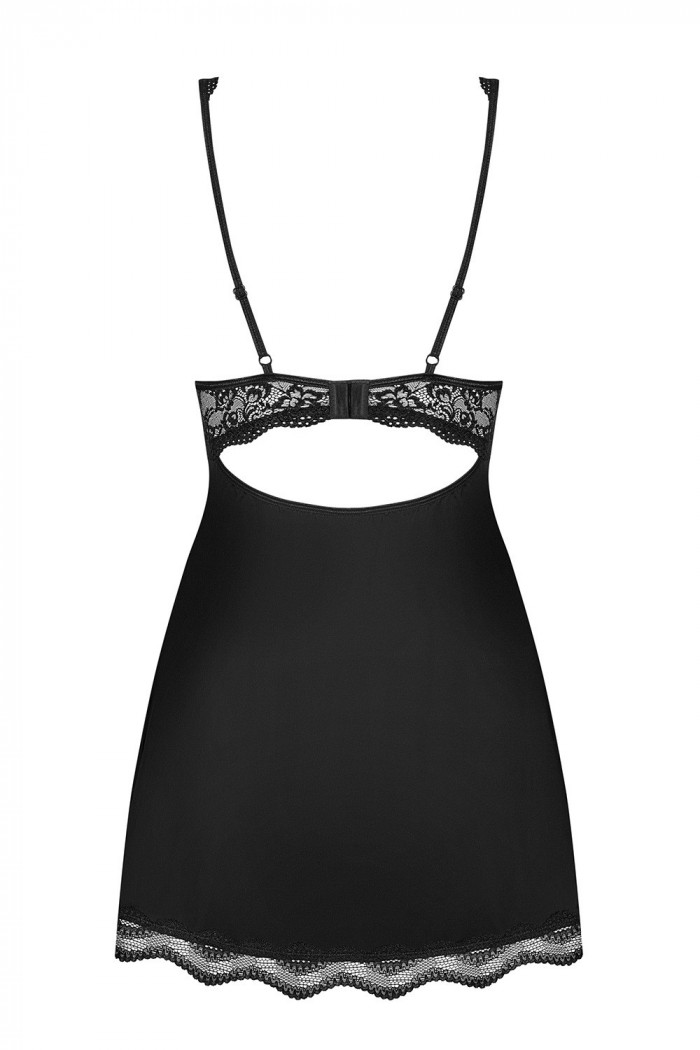 Комбинация с кружевным лифом Obsessive Luvae babydoll