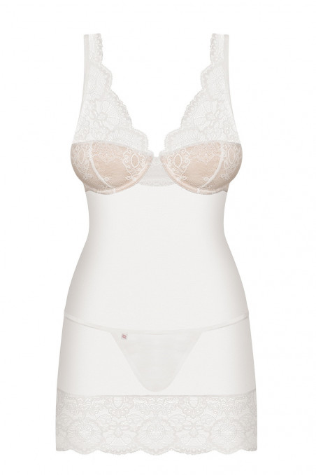 Сорочка прозрачная со стрингами Obsessive 853-CHE-2