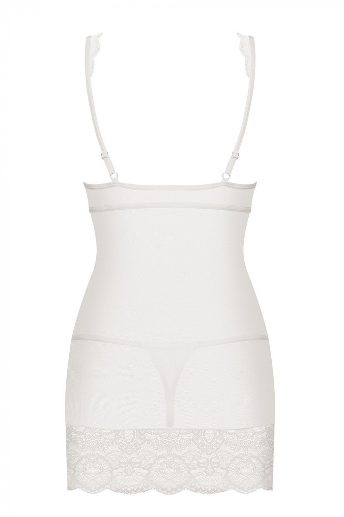 Сорочка прозрачная со стрингами Obsessive 853-CHE-2