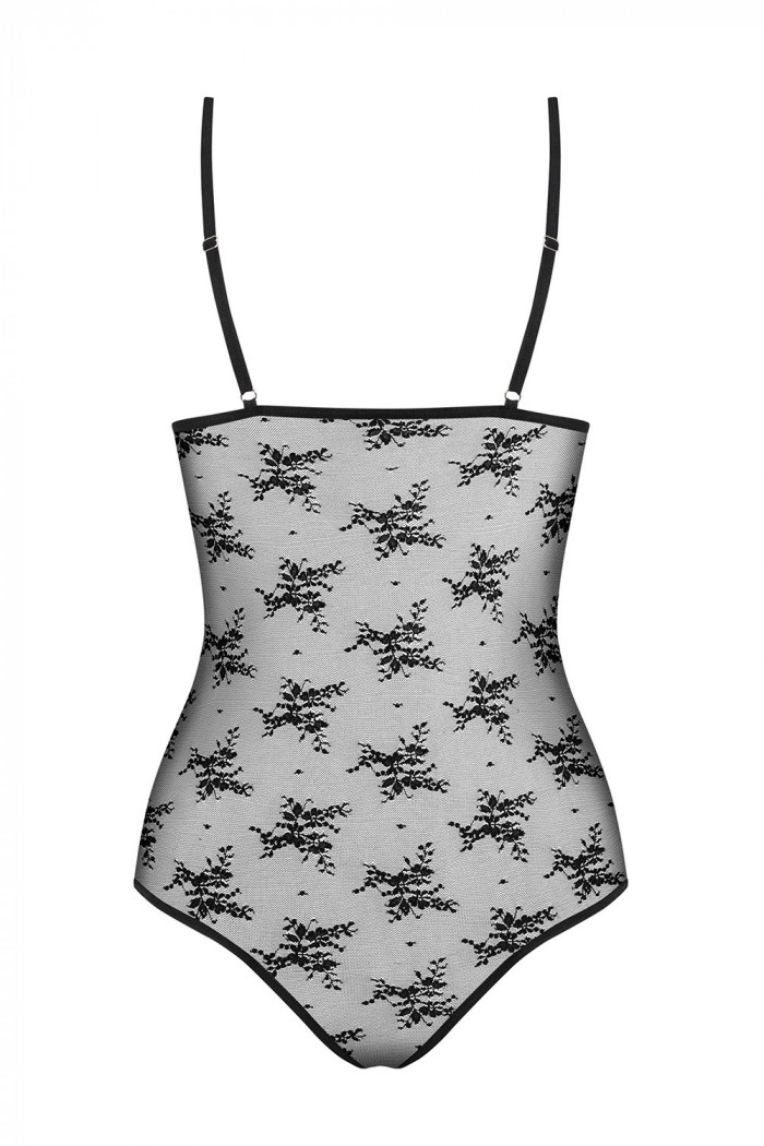 Боди прозрачное с тонкими бретелями Obsessive Jennifairy