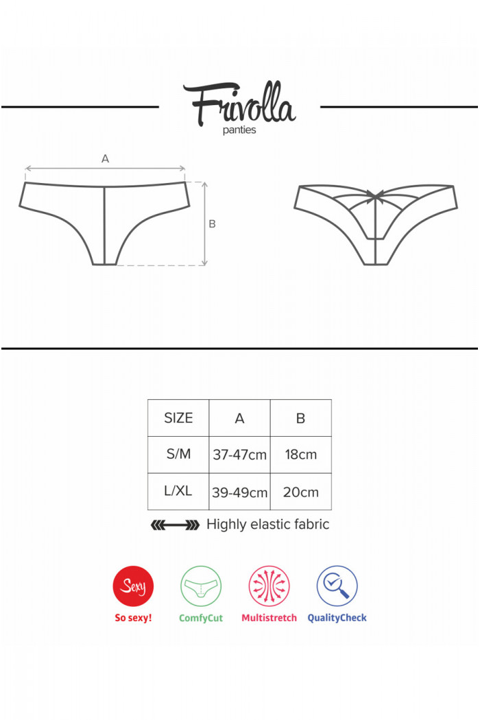 Трусики коралловые Obsessive Frivolla