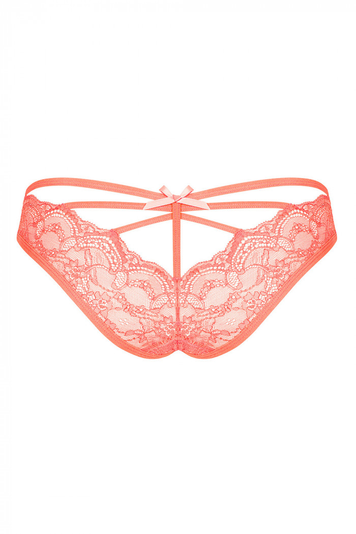 Трусики коралловые Obsessive Frivolla